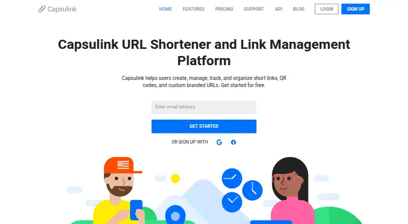 Capsulink's website