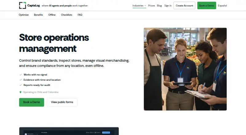 CaptaLog's website