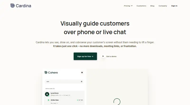 Cardina's website