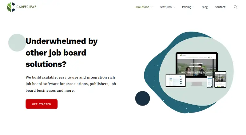 The Careerleaf homepage