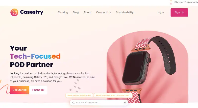 Casestry's website