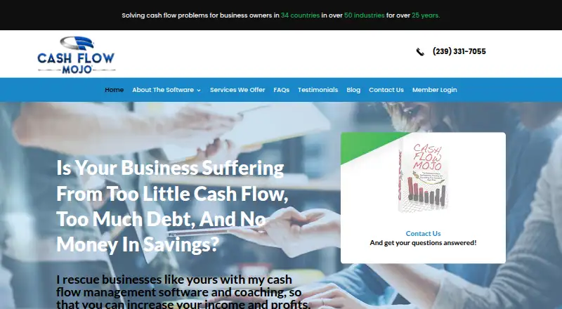 Cash Flow Mojo's website