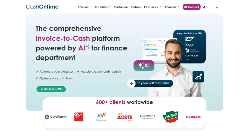 The CashOnTime homepage