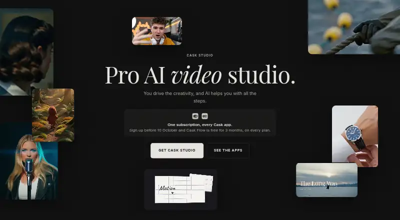 The Cask Studio homepage
