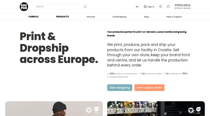Caspar Create's website