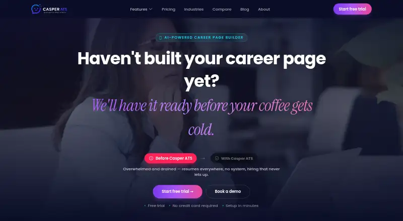 The Casper ATS homepage