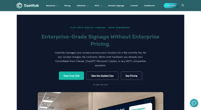 CastHub's website