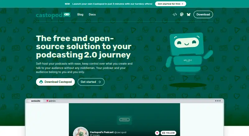 Castopod's website