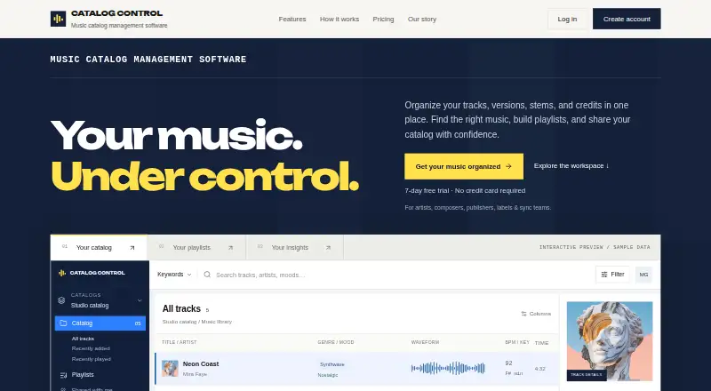 Catalog Control's website