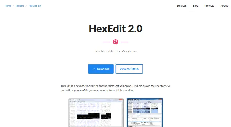 Catch22 HexEdit's website