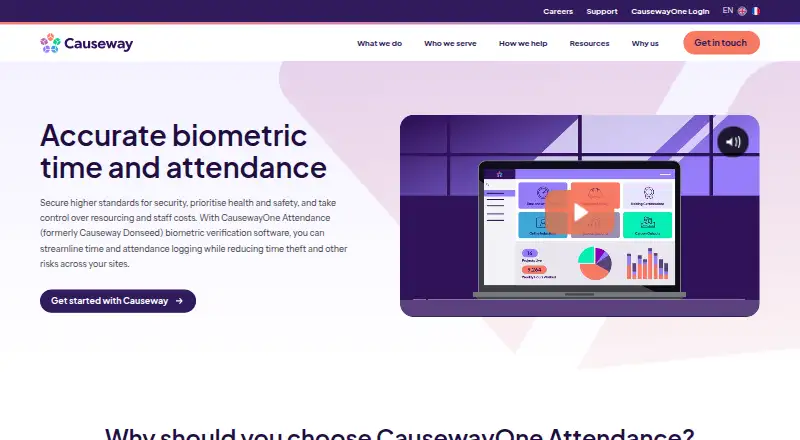 CausewayOne Attendance's website
