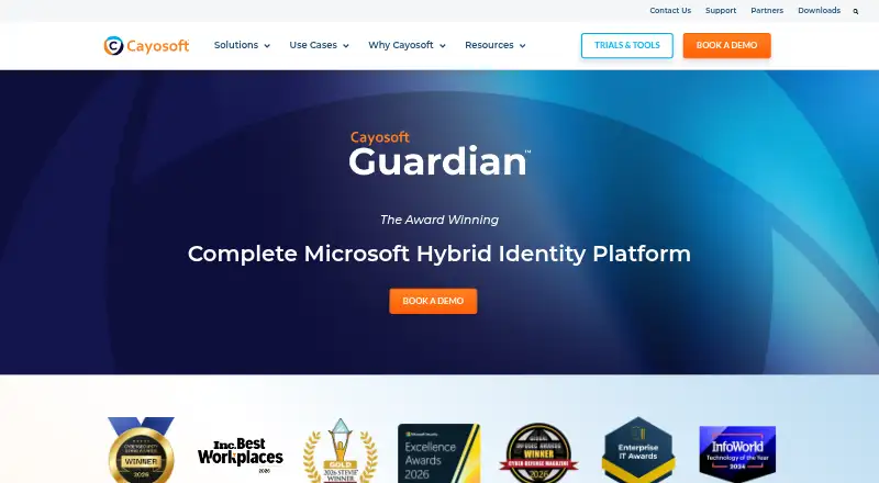 Cayosoft Guardian's website