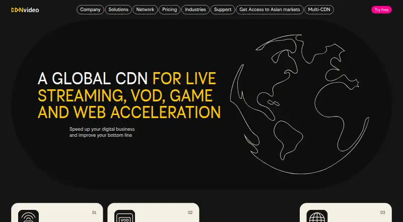 CDNvideo's website