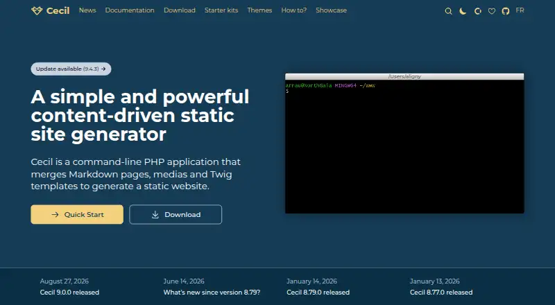 Cecil's website