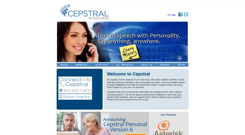 The Cepstral homepage