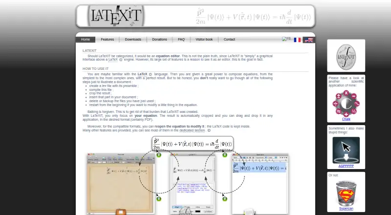 LaTeXiT's website