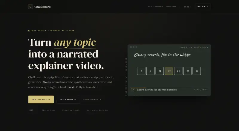 Chalkboard's website
