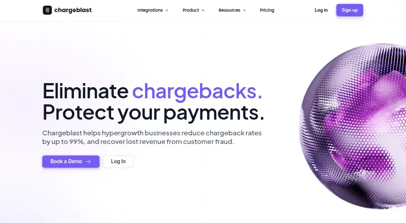 Chargeblast's website