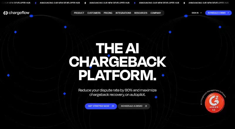 Chargeflow's website