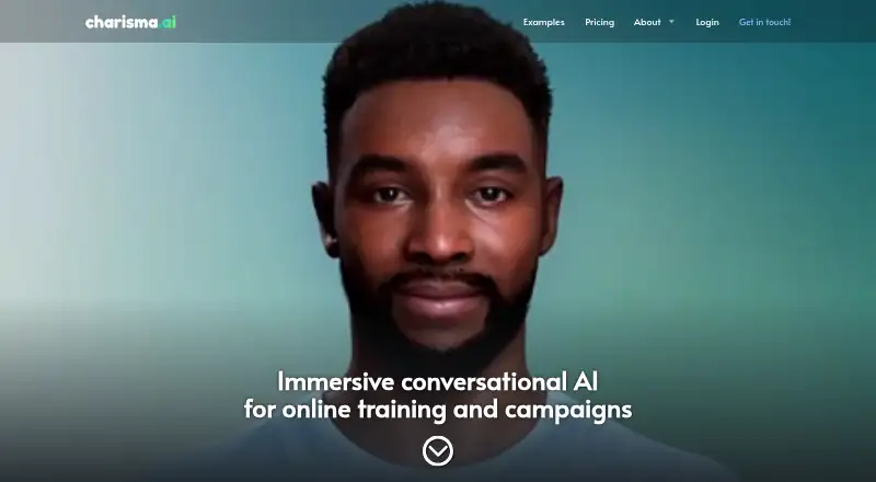 Charisma.ai's website