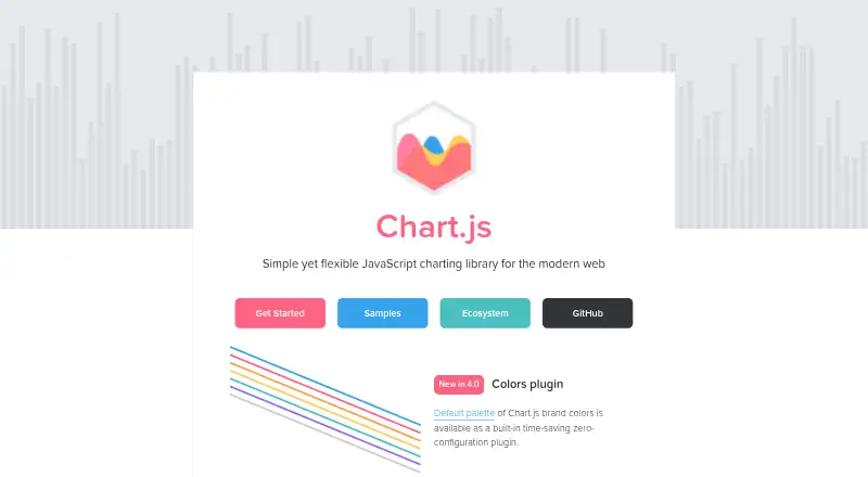 Chart.js's website