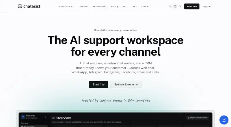 The Chatasist homepage