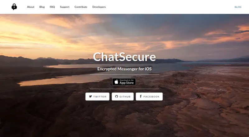 The ChatSecure homepage