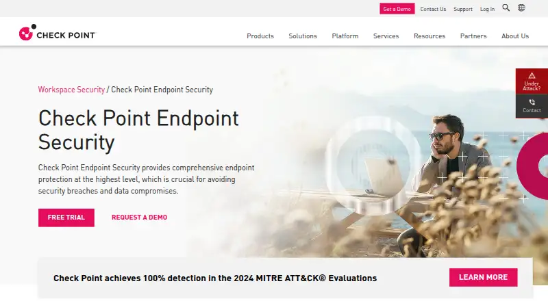 Check Point Harmony Endpoint's website