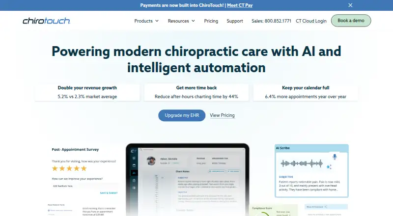 ChiroTouch's website