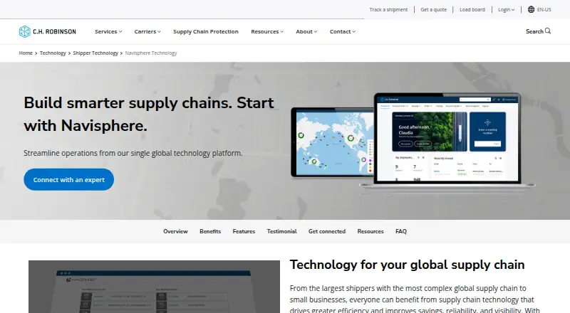 Navisphere's website