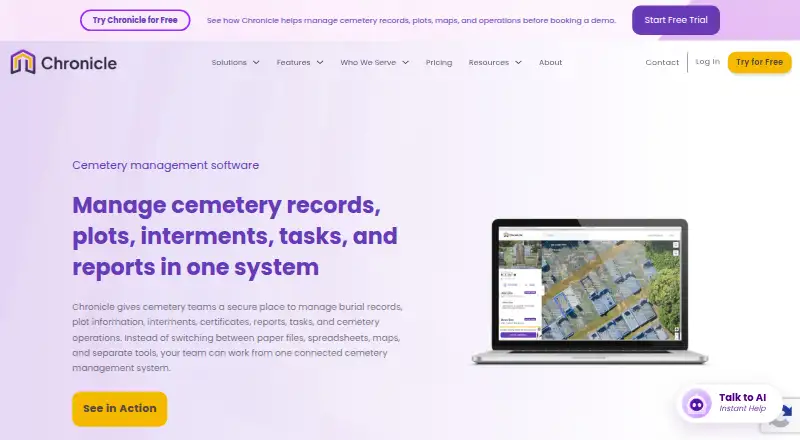 Chronicle's website