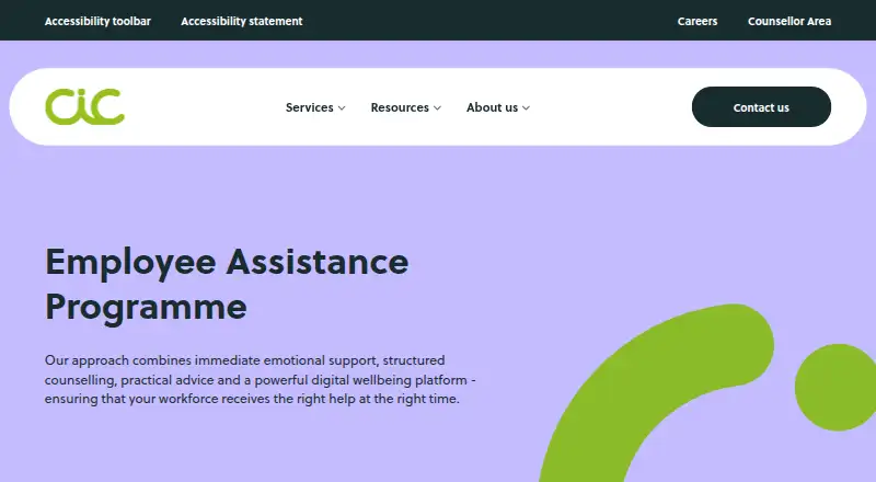 CiC Employee Assistance Programme's website