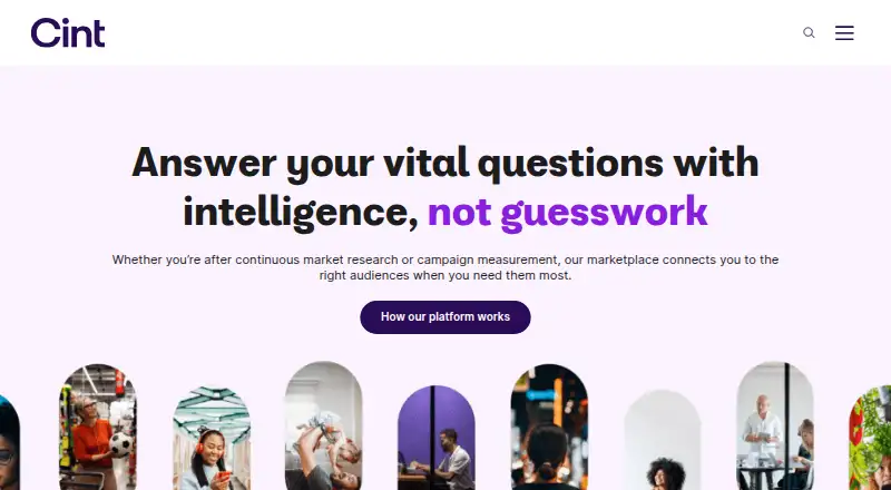 Cint's website