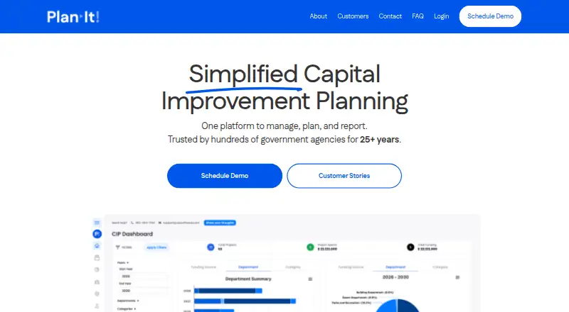 Plan-It CIP's website