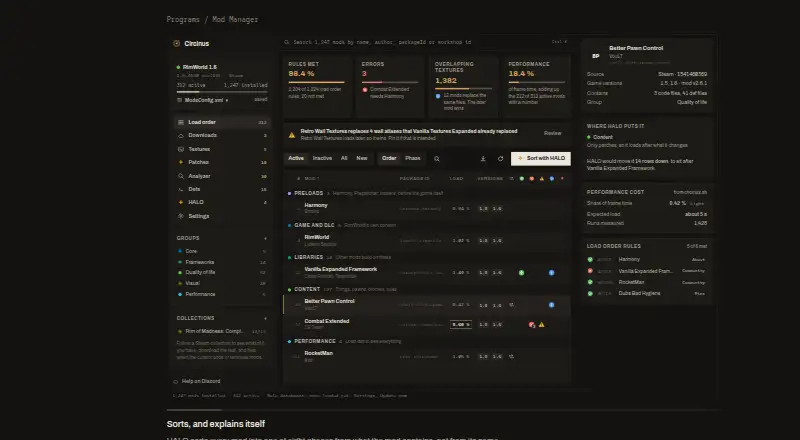 Circinus Mod Manager's website
