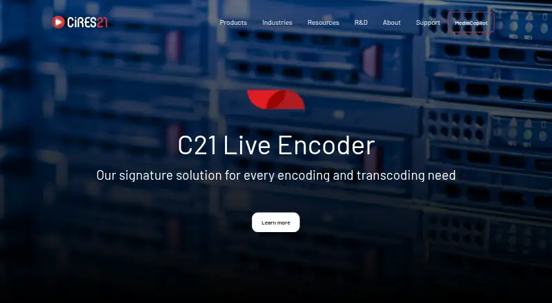 C21 Live Encoder's website