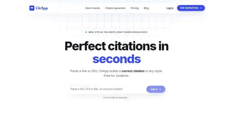 CitApp's website
