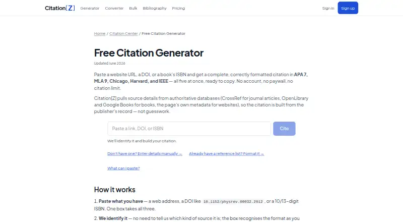 Citation[Z]'s website