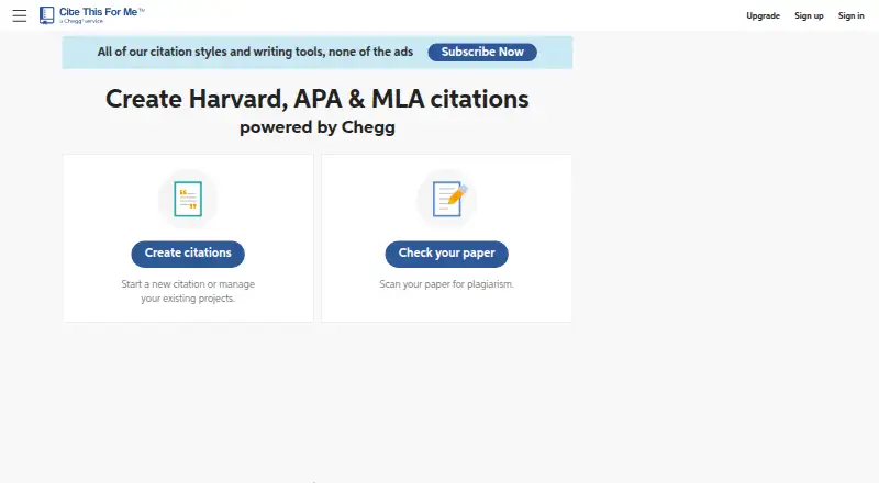 Cite This For Me's website