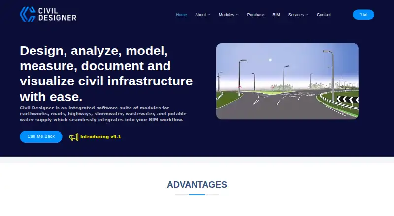 The Civil Designer homepage