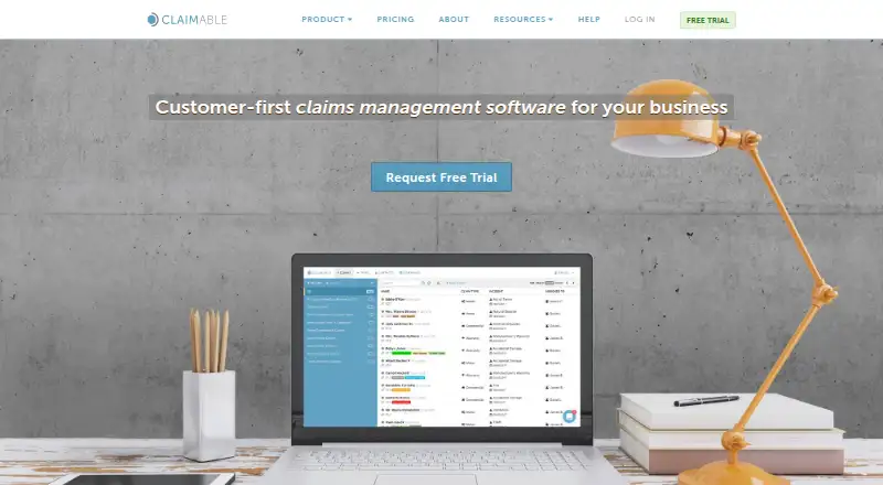 The Claimable homepage