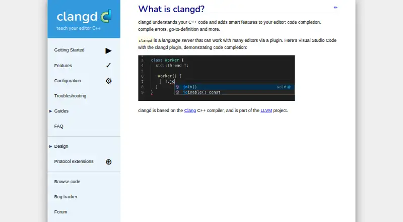 clangd's website