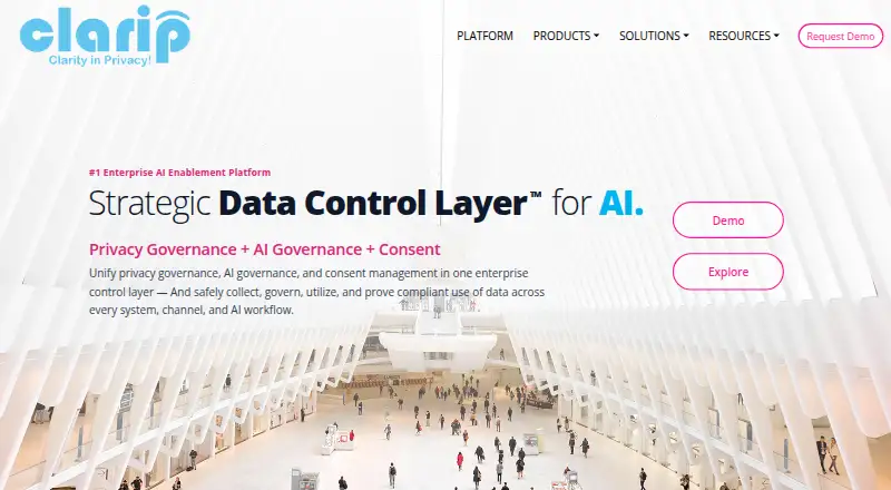 Clarip's website