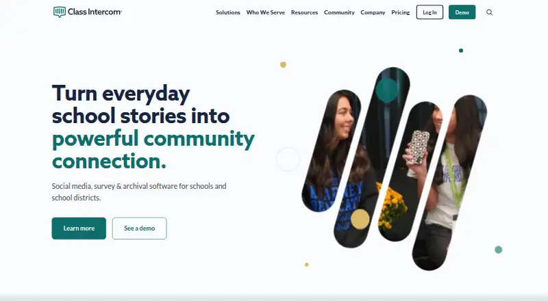 Class Intercom's website