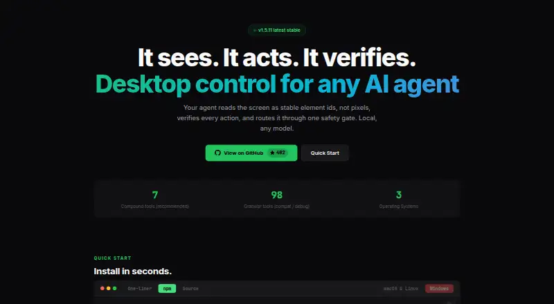 Clawd Cursor's website
