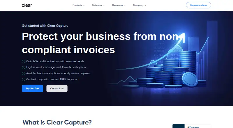 The Clear Capture homepage