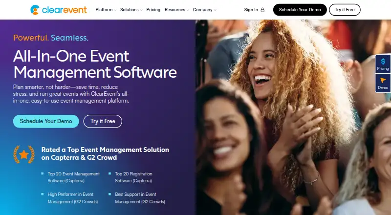 ClearEvent's website