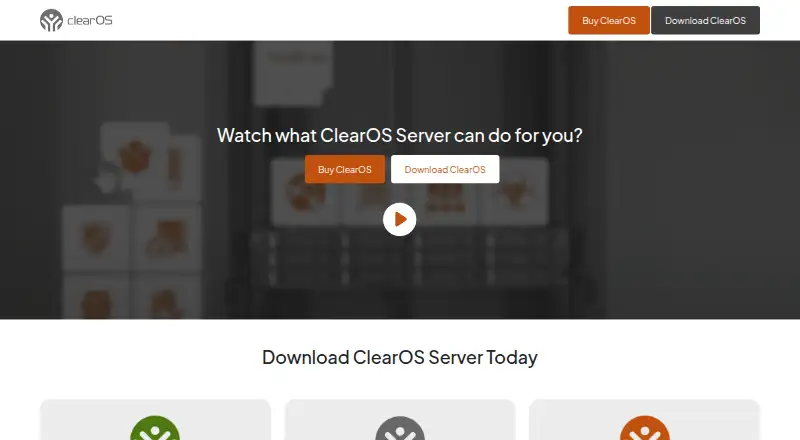 ClearOS's website