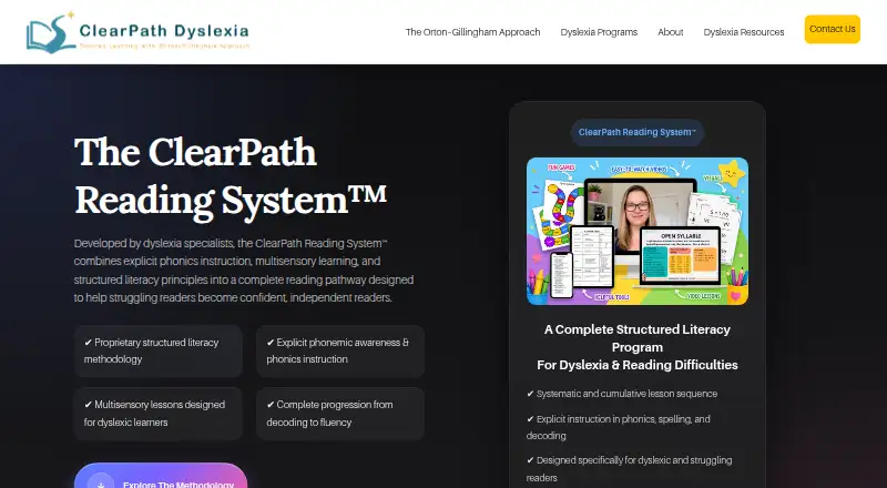 ClearPath Reading System's website
