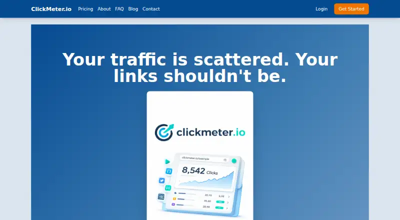ClickMeter.io's website